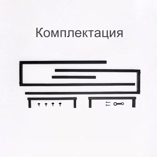 Вешало напольное двойное нерегулируемое, цвет черный СТ-183Р-Л(черн) фото 3