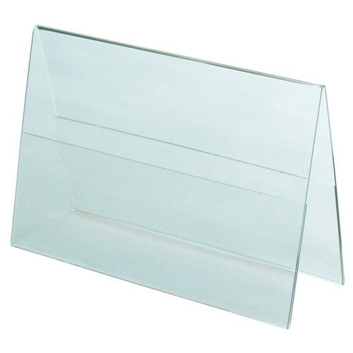 Подставка пластиковая ценникодержатель горизонтальный двухсторонний формат А6, 148х100мм OL-122/A6 Подставка пластиковая ценникодержатель горизонтальный двухсторонний формат А6, 148х100мм OL-122/A6