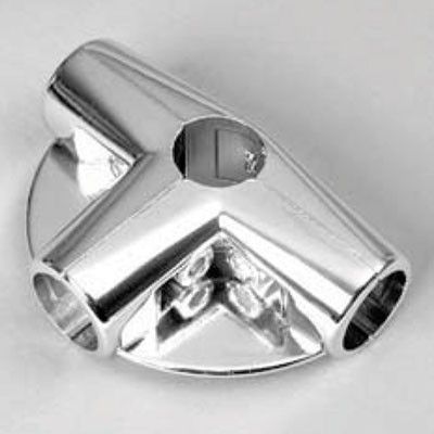 Зажим для труб в 5-ти направлениях с 2-мя полками, хром UNO-09 Зажим для труб в 5-ти направлениях с 2-мя полками, хром UNO-09