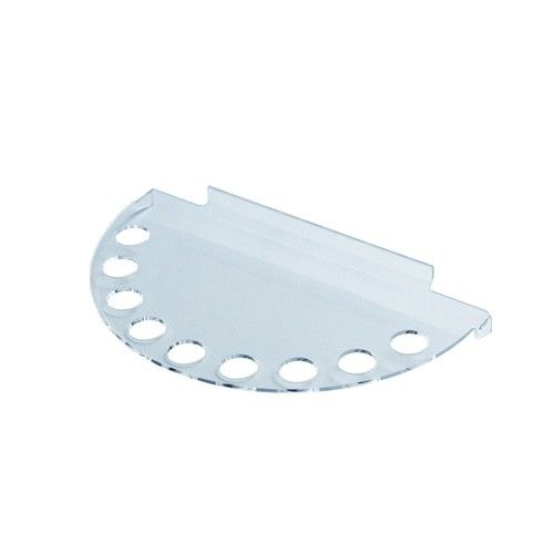 Полка из оргстекла универсальная полукруглая, с отверстиями OL-505 Полка из оргстекла универсальная полукруглая, с отверстиями OL-505