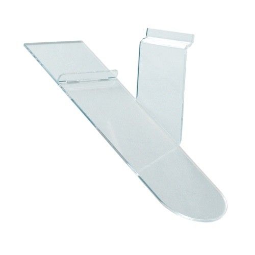 Полка из оргстекла для обуви наклонная, правая (опора каблук) OL-508R Полка из оргстекла для обуви наклонная, правая (опора каблук) OL-508R