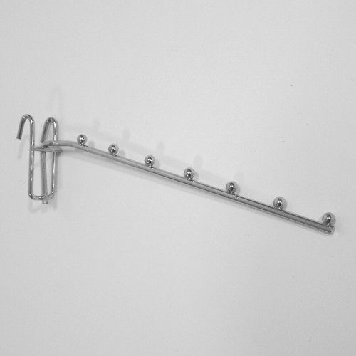 Крючок для решетки хромированный, длина 250 мм, 7 шариков 220014 Крючок для решетки хромированный, длина 250 мм, 7 шариков 220014