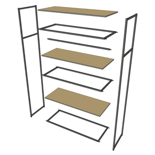 Стеллаж для магазина с полкой цвета дуб сонома A22120-14(ч/дс) фото 10