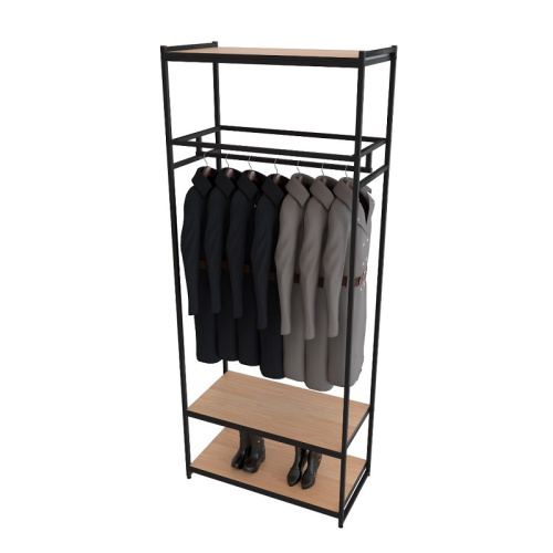 Стеллаж для магазина с полкой цвета дуб сонома A2290-13(ч/дс)