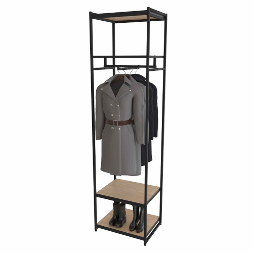 Стеллаж для магазина с полкой цвета дуб сонома A2260-12(ч/дс)