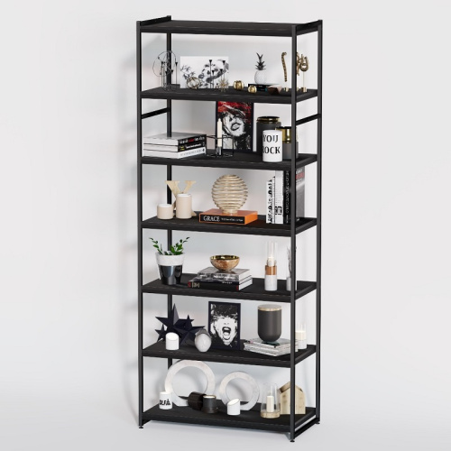 Стеллаж для магазина с черной полкой A2290-21(ч/ч)