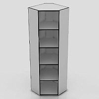 Стеллаж угловой (2000х600х600мм) СТ-13(бел)