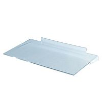 Полка из оргстекла для обуви, простая (с упором) OL-501