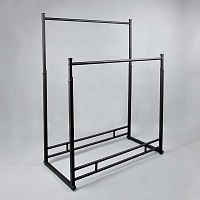 Стойка (вешало) напольная двойная для одежды СТ-104Н-Л(черн/черн)
