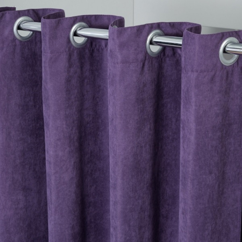 Штора для примерочной с люверсами Н-1К-т.фиол