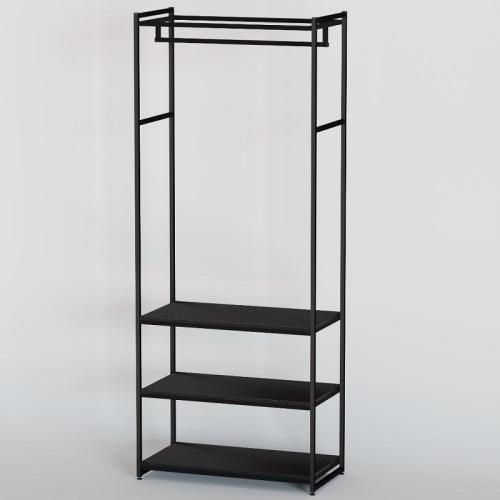 Стеллаж для магазина с черной полкой A2290-11(ч/ч) фото 2