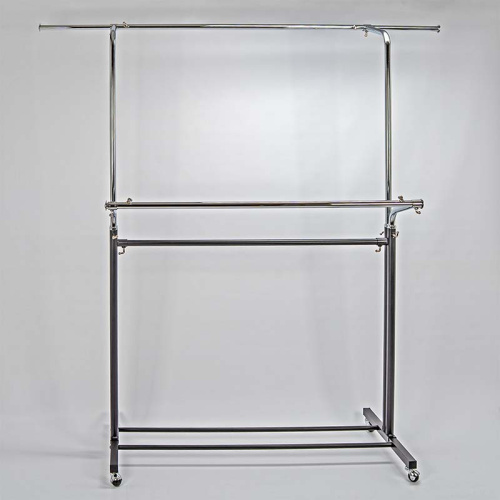 Вешало для одежды регулируемое по высоте и ширине передвижное WT005 фото 3