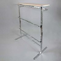 Стойка с крючками и полкой ДСП, сборная STBS13