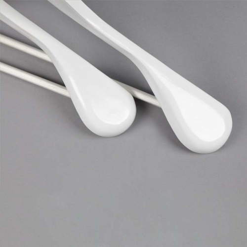 Вешалка-плечики деревянная, с перекладиной C30-5D(бел) фото 3 Вешалка-плечики деревянная, с перекладиной C30-5D(бел) фото 3