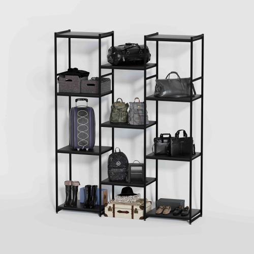 Стеллаж для магазина с черной полкой K2220(ч/ч)