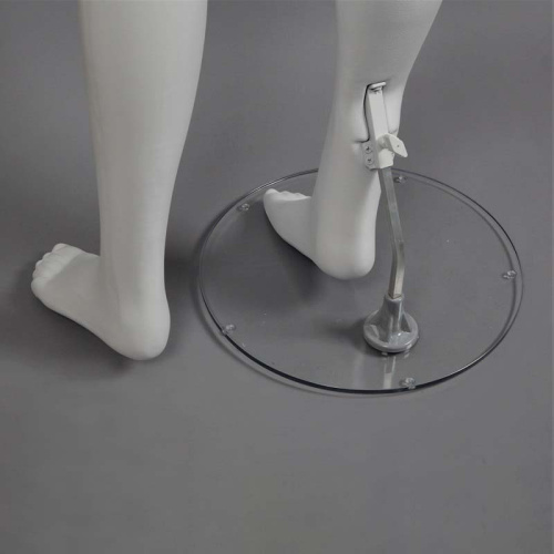 Манекен мужской для одежды, безликий MAM-2(бел мат) фото 4