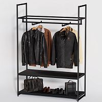 Стеллаж для магазина с черной полкой A17120-08(ч/ч)