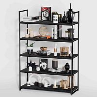 Стеллаж для магазина с черной полкой A17120-20(ч/ч)