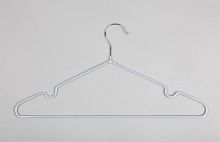 Плечики для одежды обрезиненные A04XL(серебро)