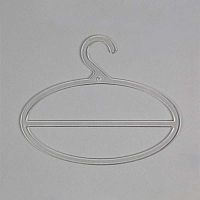 Вешалка для шарфов и шалей, овальная, цвет прозрачный В-203Н