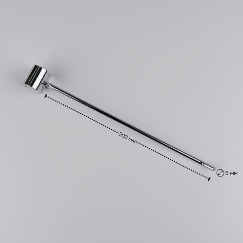 Крючок на овальную трубу L=200мм, хром, диаметр прутка5мм U5004 фото 2 Крючок на овальную трубу L=200мм, хром, диаметр прутка5мм U5004 фото 2