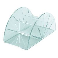 Подставка из оргстекла визитница шестиместная, настольная, 95х90 мм OL-156