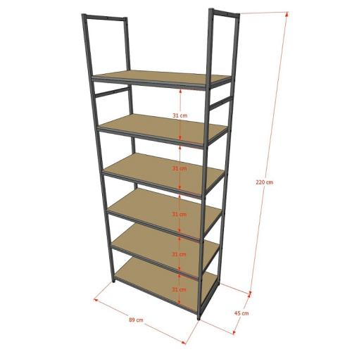 Стеллаж для магазина с черной полкой A2290-20(ч/ч) фото 3 Стеллаж для магазина с черной полкой A2290-20(ч/ч) фото 3