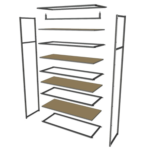 Стеллаж для магазина с полкой цвета дуб сонома A22120-19(ч/дс) фото 7 Стеллаж для магазина с полкой цвета дуб сонома A22120-19(ч/дс) фото 7