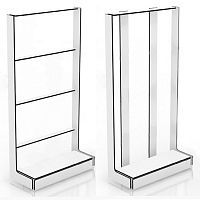 Торговый стенд 2416х1220х430мм КС-201(бел)