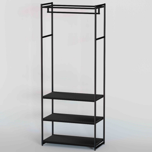 Стеллаж для магазина с черной полкой A2290-17(ч/ч) фото 2 Стеллаж для магазина с черной полкой A2290-17(ч/ч) фото 2