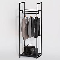 Стеллаж для магазина с черной полкой A1760-03(ч/ч)