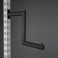 Кронштейн для перфорации 2-х уровневый Длина: 375 мм Цвет: черный муар