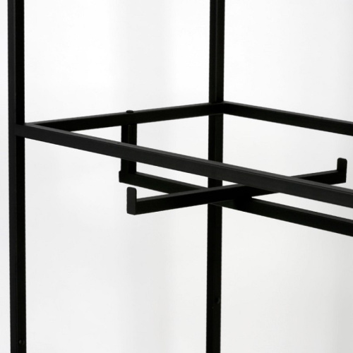 Стеллаж для магазина с полкой из стекла AС22120-12(черн) фото 4 Стеллаж для магазина с полкой из стекла AС22120-12(черн) фото 4