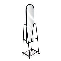Зеркало для магазина напольное, с полкой A312