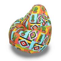 Кресло - мешок Груша жаккард Кактус