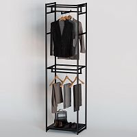 Стеллаж для магазина с черной полкой A2260-05(ч/ч)