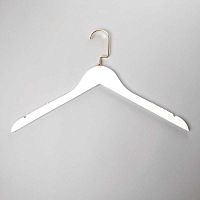 Вешалка-плечики деревянные для одежды C31/1-К(бел/зол)