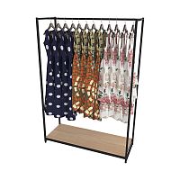 Стеллаж для магазина с полкой цвета дуб сонома A17120-02(ч/дс)