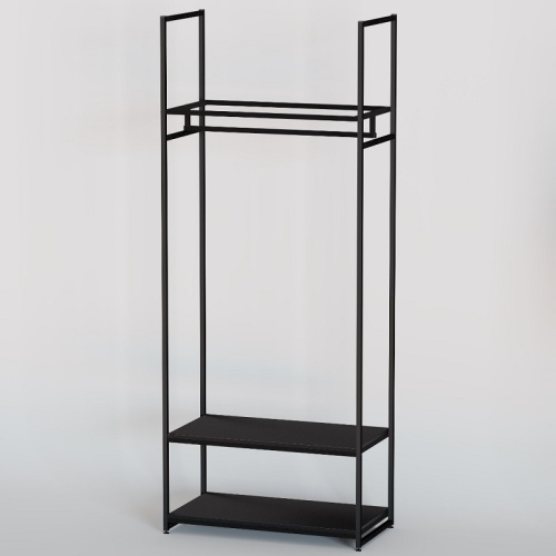Стеллаж для магазина с черной полкой A2290-07(ч/ч) фото 2
