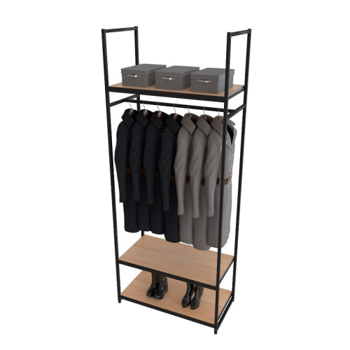 Стеллаж для магазина с полкой цвета дуб сонома A2290-14(ч/дс)