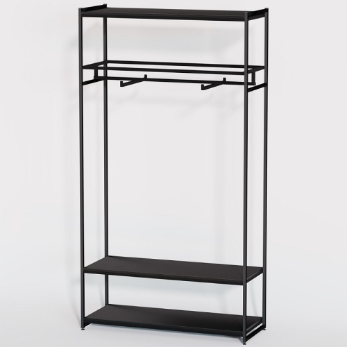 Стеллаж для магазина с черной полкой A22120-12(ч/ч) фото 2