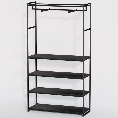 Стеллаж для магазина с черной полкой A22120-18(ч/ч) фото 2