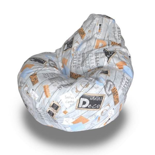 Кресло - мешок Груша жаккард Декора