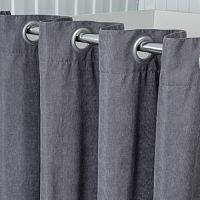 Штора для примерочной с люверсами Н-1К-сер