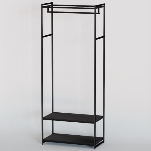 Стеллаж для магазина с черной полкой A2290-09(ч/ч) фото 2