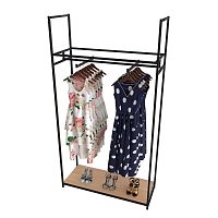 Стеллаж с ЛДСП полкой цвета дуб сонома A22120-01(ч/дс)