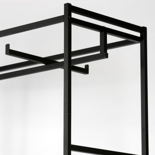 Стеллаж для магазина с черной полкой A22120-05(ч/ч) фото 5