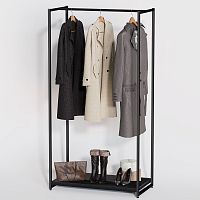 Стеллаж для магазина с черной полкой A1790-02(ч/ч)