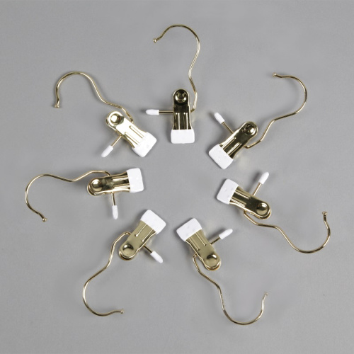 Крючок-прищепка для оборудования магазина 8007(зол) фото 4