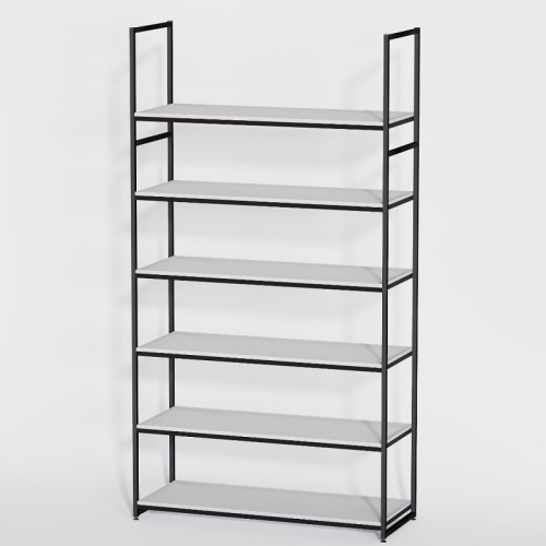 Стеллаж для магазина с белой полкой A22120-20(ч/б) фото 2 Стеллаж для магазина с белой полкой A22120-20(ч/б) фото 2